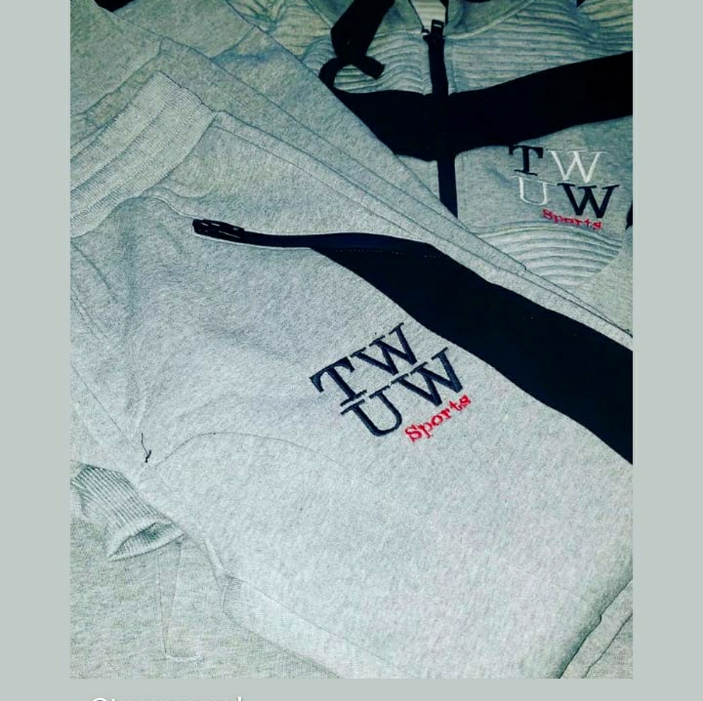 Sweat Suite twuwapparel gray jogging Suite